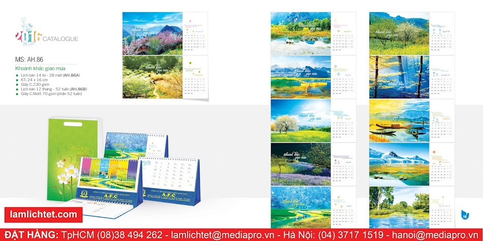 In Lịch Để Bàn Đẹp,TpHCM Hà Nội, Mẫu Lịch Bàn AH86 Khoản Khắc Giao Mùa In Lịch Để Bàn Đẹp,TpHCM Hà Nội, Mẫu Lịch Bàn AH86 Khoản Khắc Giao Mùa