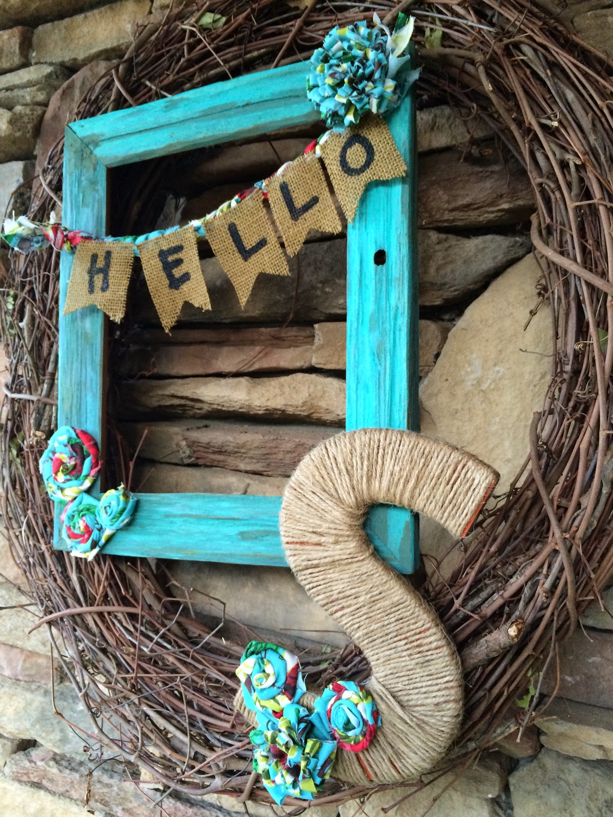 Cut Now, Measure Later Picture Frame Front Door Decor