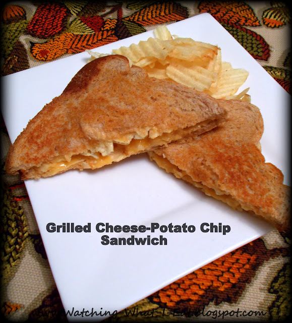 Watching What I Eat Grilled CheesePotato Chip Sandwich Meatless Monday