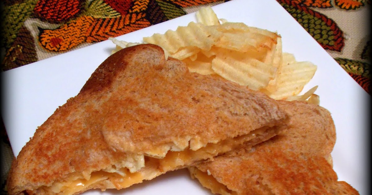 Watching What I Eat Grilled CheesePotato Chip Sandwich Meatless Monday