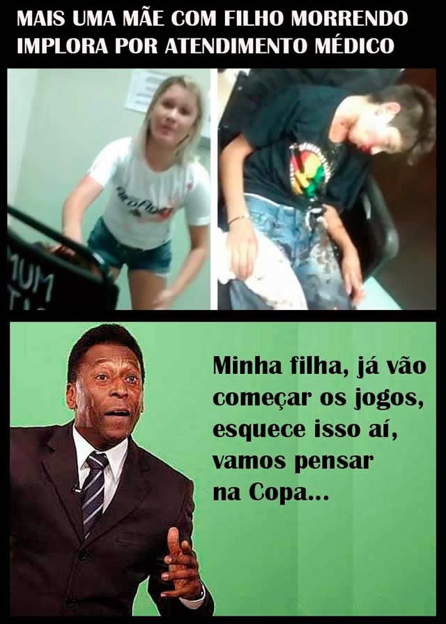 Vídeo: Mãe implora atendimento para filho no hospital - Pelé