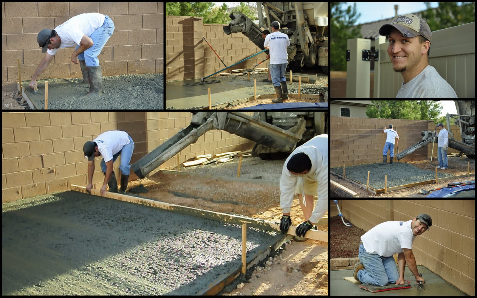 Concrete patio project Backyard Landscaping update Concrete patio project Backyard Landscaping update