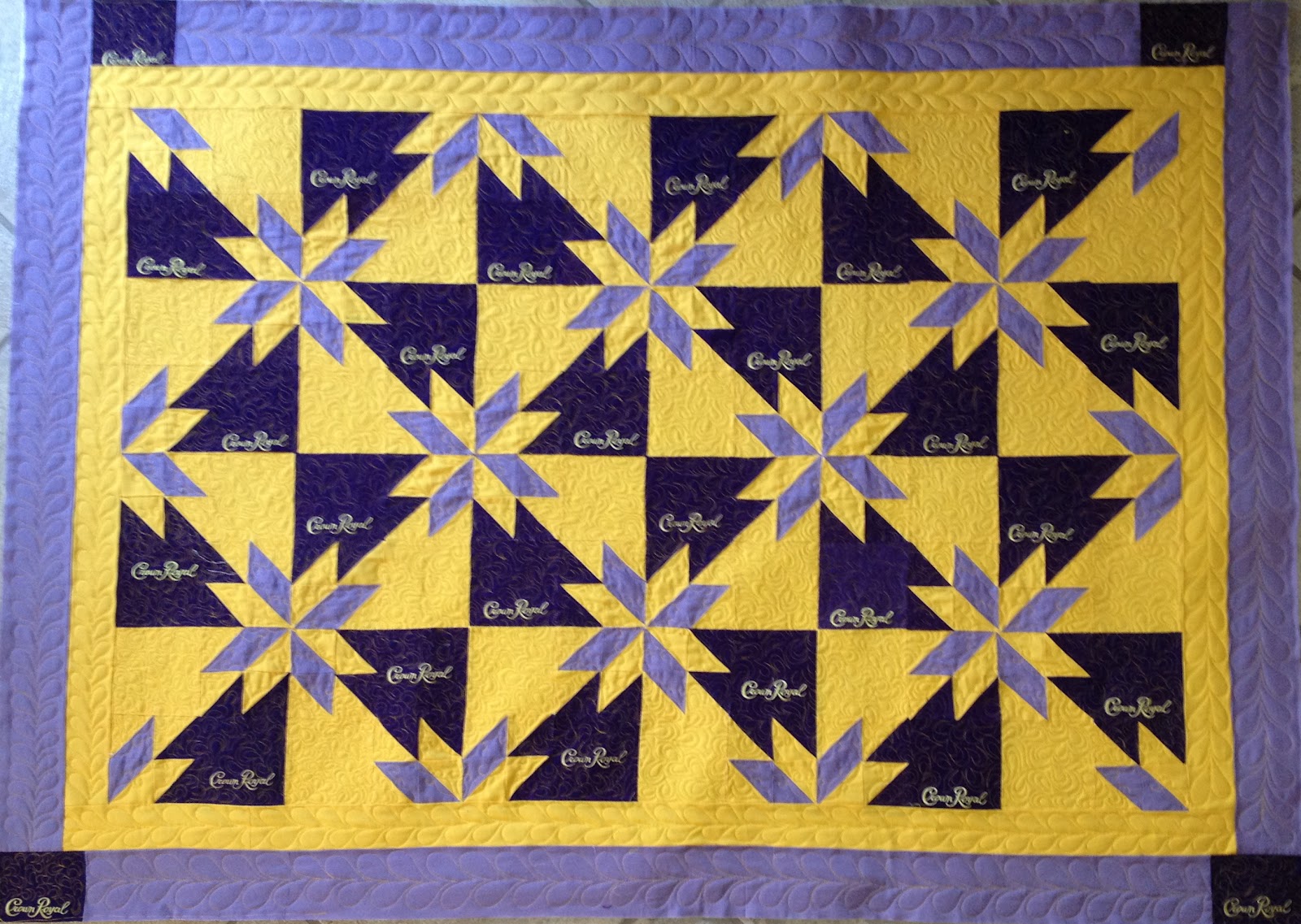 Rosthequilter, quilting is my sanity……. The Crown Royal Quilt