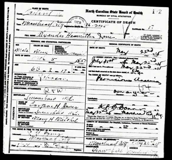 52 Ancestors 8 Alexander Hamilton Jones