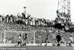 The old away end at Highfield Road