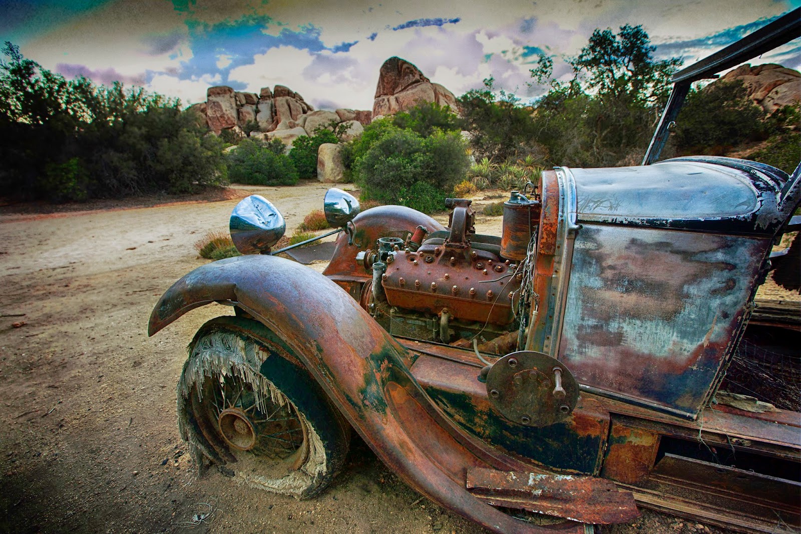 Spare Parts and Pics Old Cars of Joshua Tree National Park