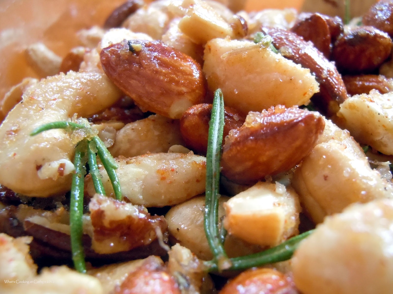 What's Cooking At Cathy's? Rosemary Roasted Mixed Nuts