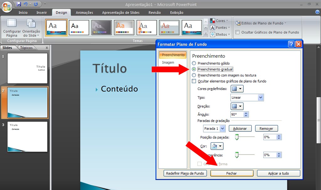 Tecla Ti Inserir Temas E Personalizar Plano De Fundo Powerpoint