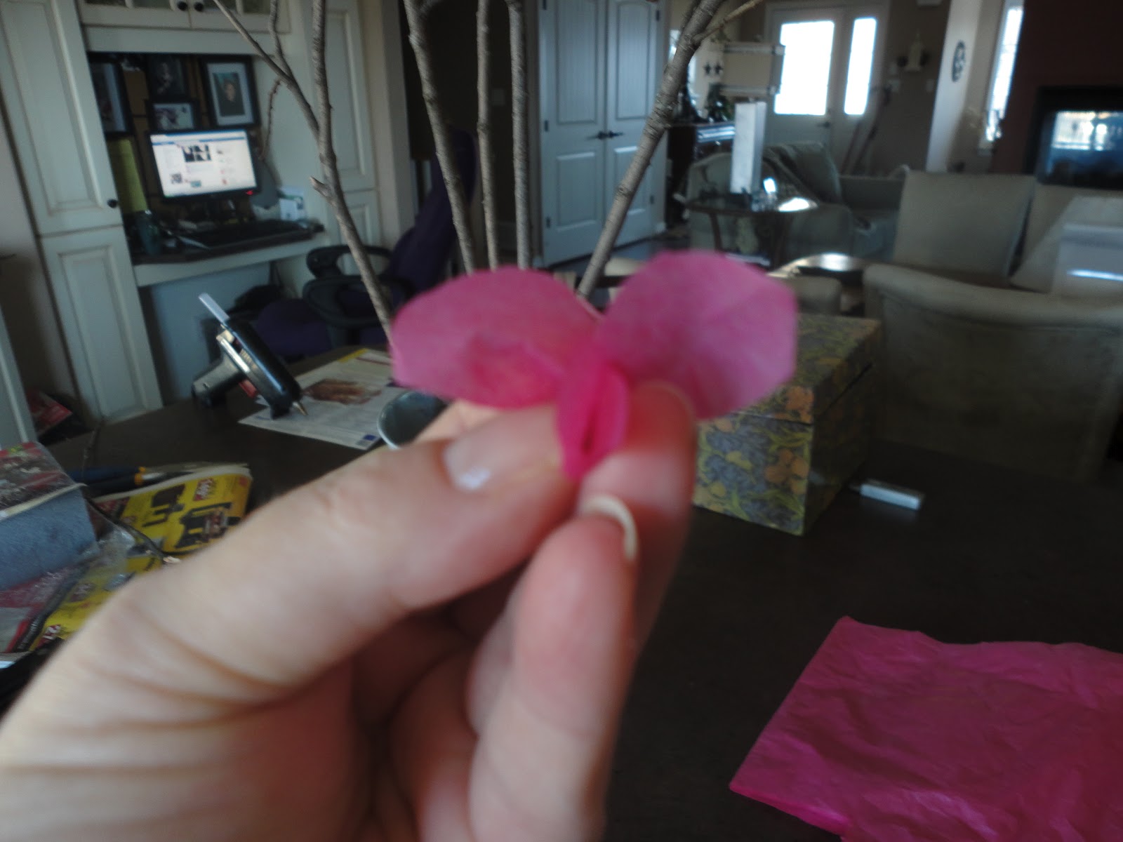 Kathleen's Crafts and Home Decor Make your own cherry blossom tree