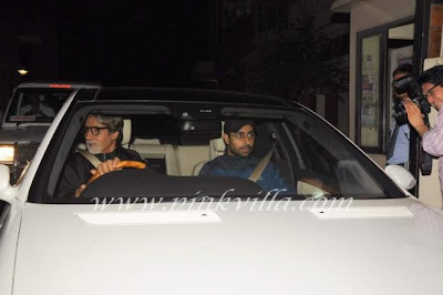 Amitabh & Abhishek Bachchan @ Screening Of Singham 