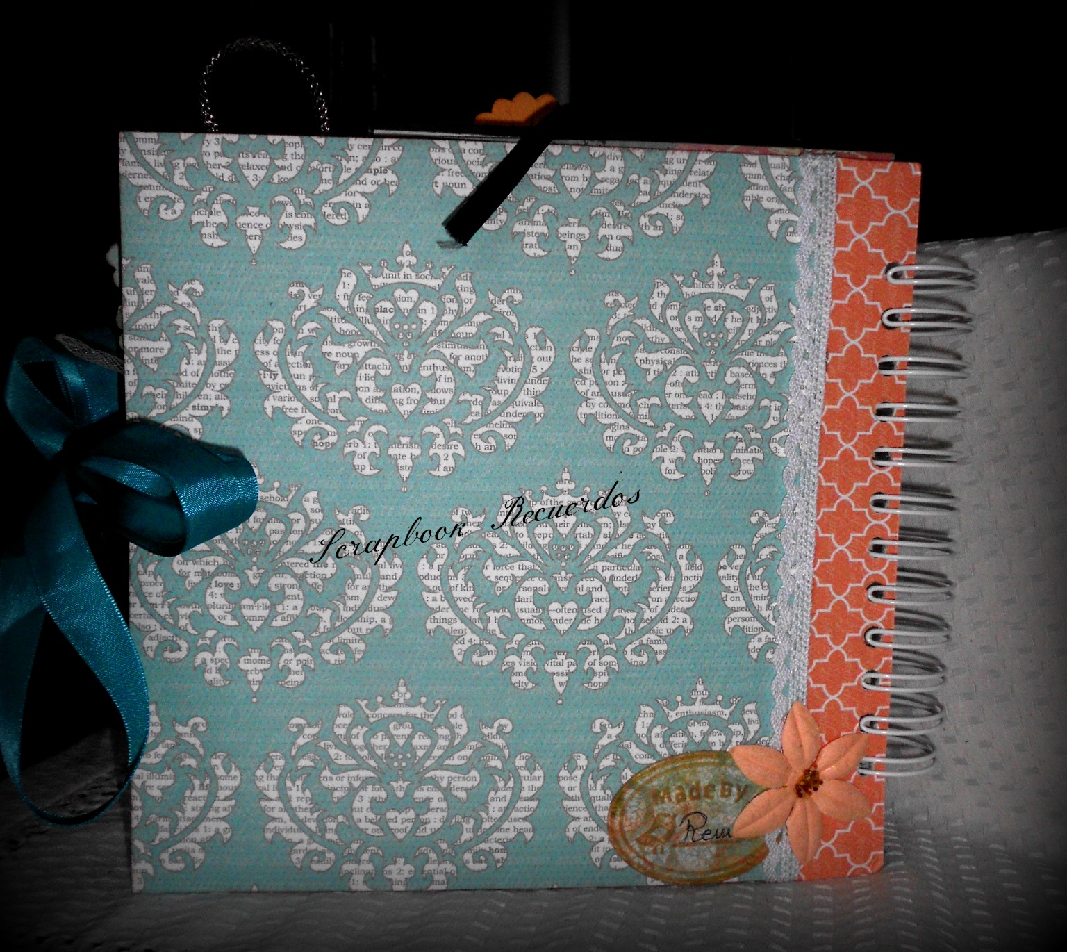 Scrapbook Recuerdos Album para mama scrapbook (de Fany para su madre)