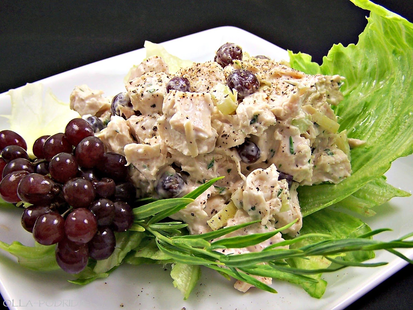 OllaPodrida Tarragon Chicken Salad with Champagne Grapes