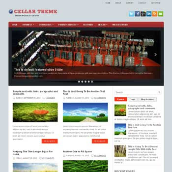 Cellar blog template. download 3 column blogger template style. magazine template blogspot