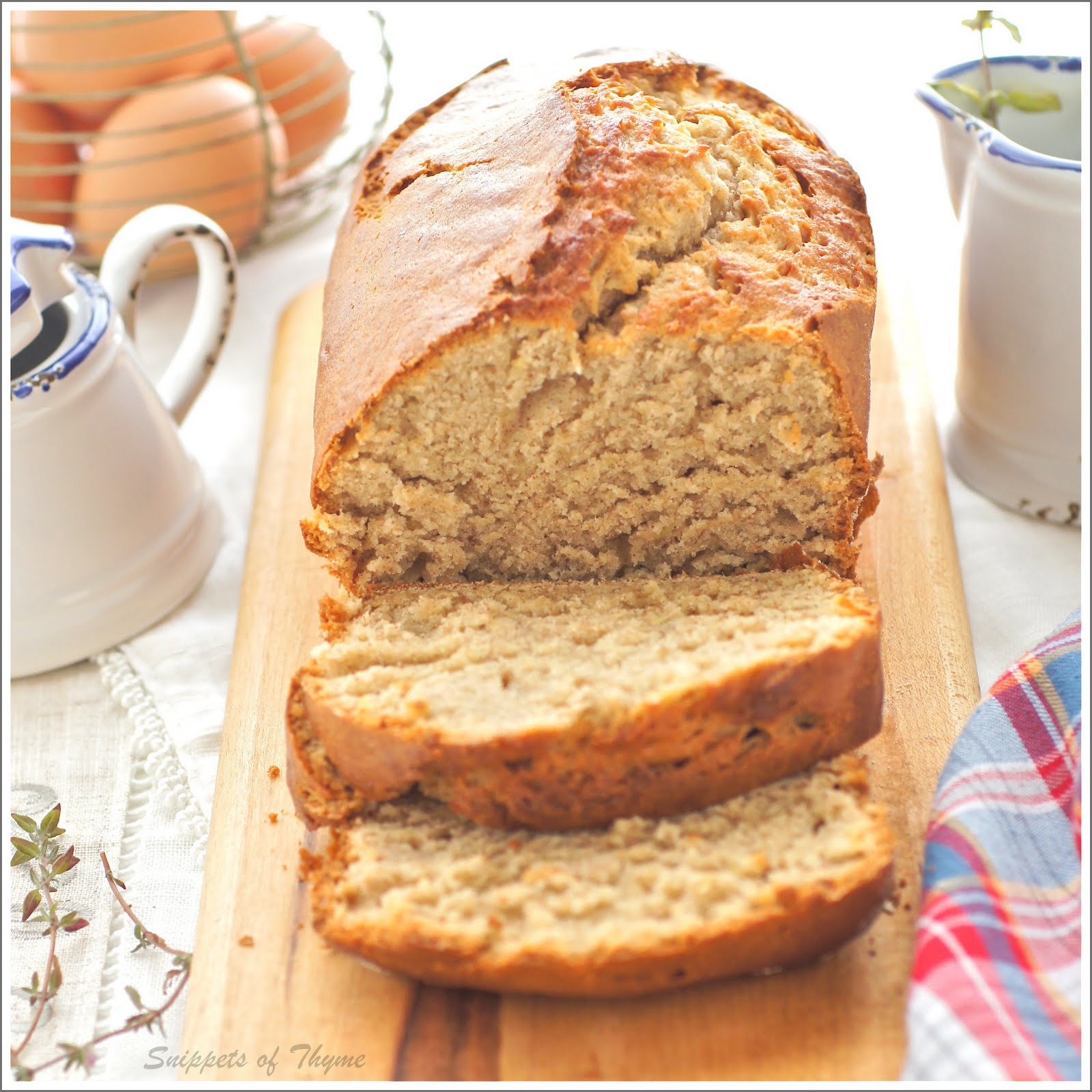 Thyme Banana Bread Loaf and an Early Morning Walk