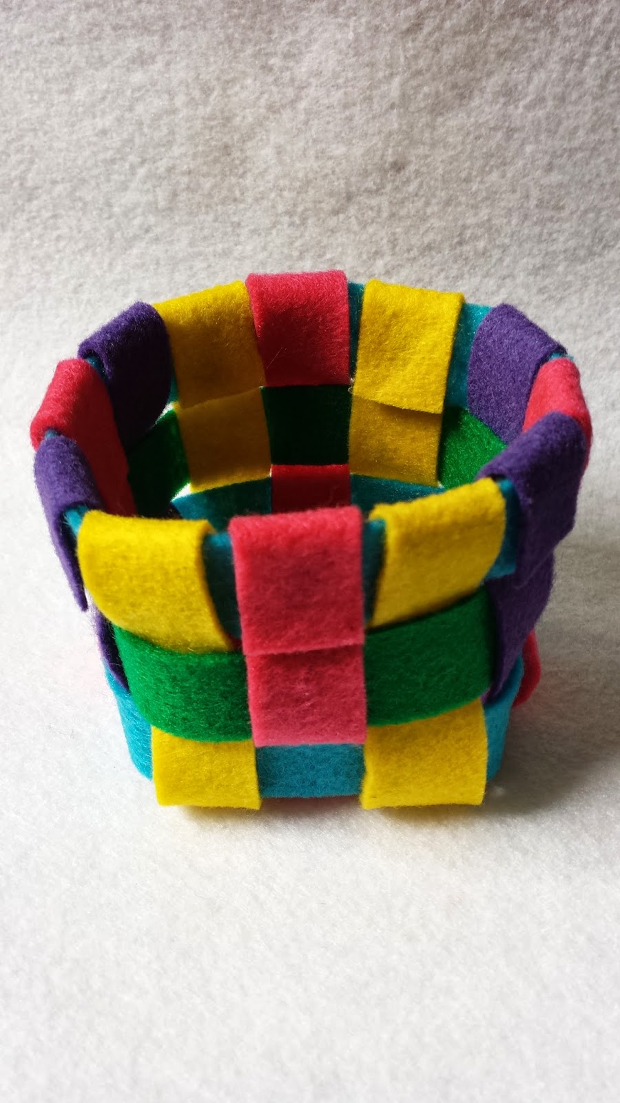 Munchkin and Bean Woven Felt Baskets
