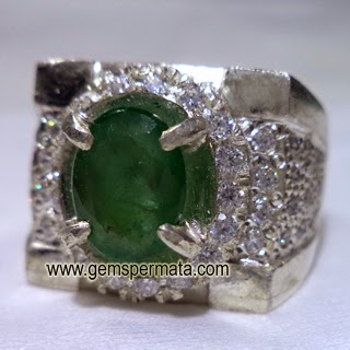 Cincin Natural Emerald Beryl Cincin Natural Emerald Beryl