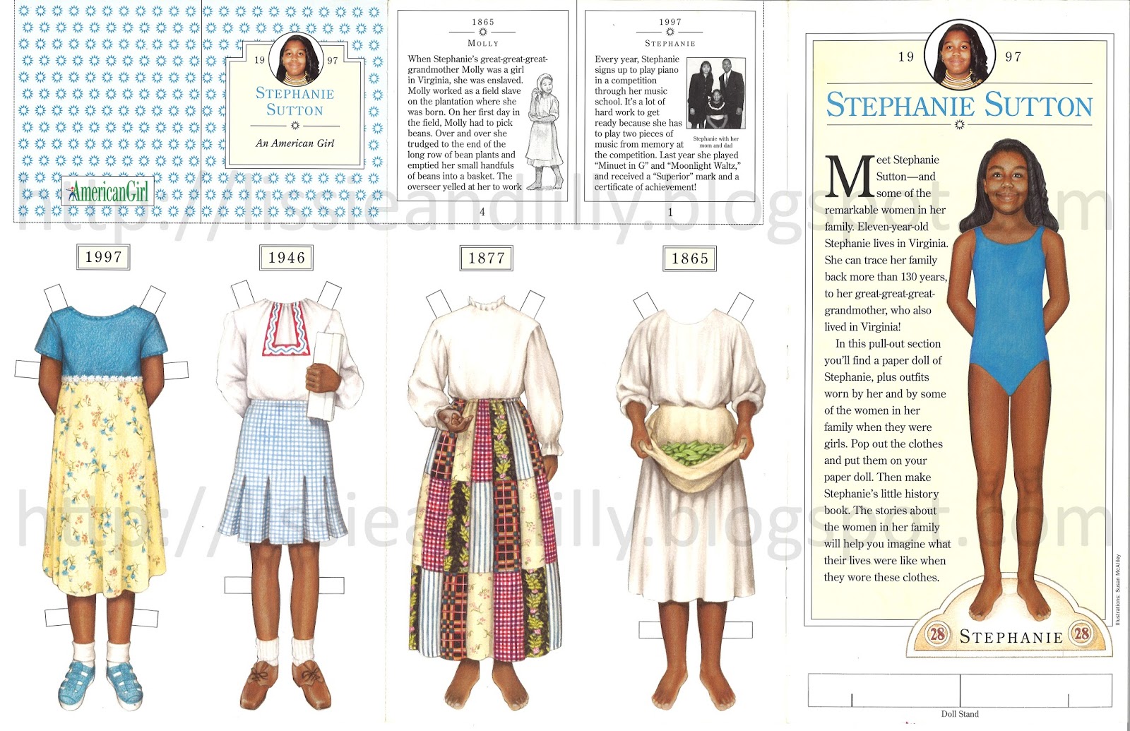 american girl magazine paper dolls