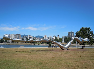 Freezing Water sculpture Vanier Park Vancouver