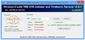 Windows 8 Build 7850 KMS Activator And Timebomb Remover 0.9.4.0l