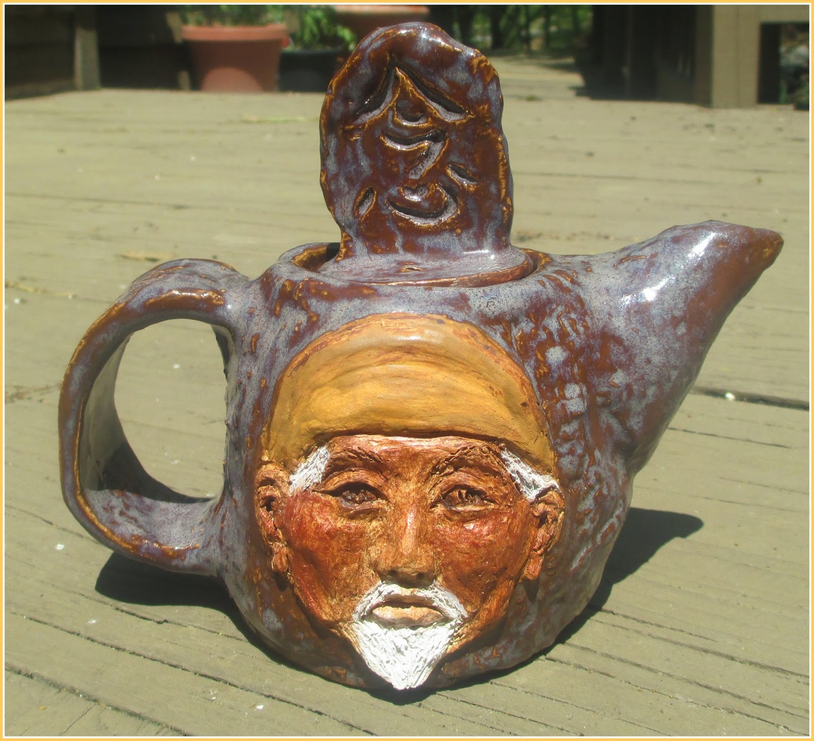 Healing Woman LI SHIZHEN CHINESE HERBALIST TEA VESSEL