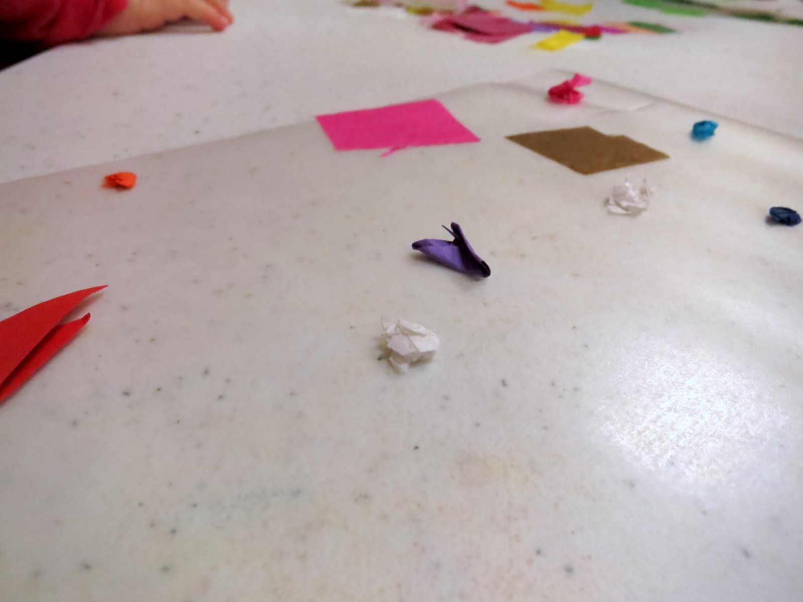 Toddler Art Class Sticky "Stained Glass" library makers