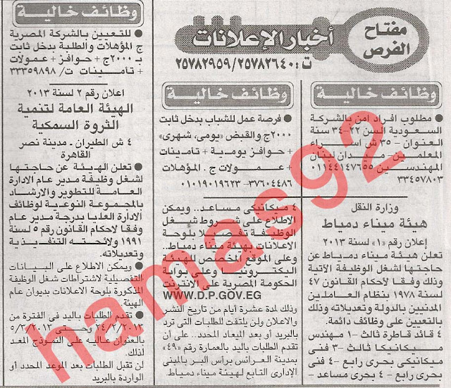 وظائف خالية فى جريدة الاخبار المصرية اليوم الثلاثاء 19/2/2013 %25D8%25A7%25D9%2584%25D8%25A7%25D8%25AE%25D8%25A8%25D8%25A7%25D8%25B1+2