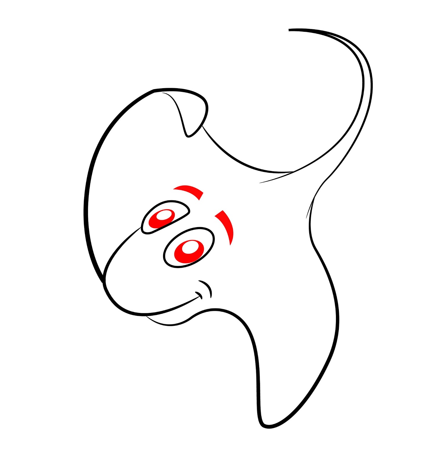 How To Draw A Cartoon Stingray - Draw Central