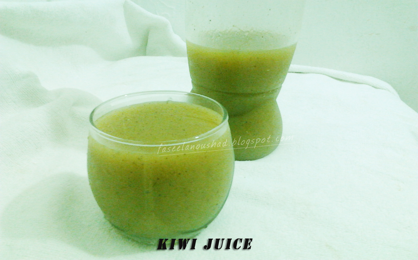 GOOD FOOD ENDS WITH GOOD TALK Kiwi Juice