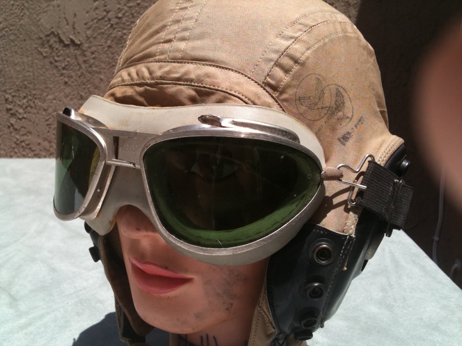 VINTAGE KLASS original flight cap and goggles