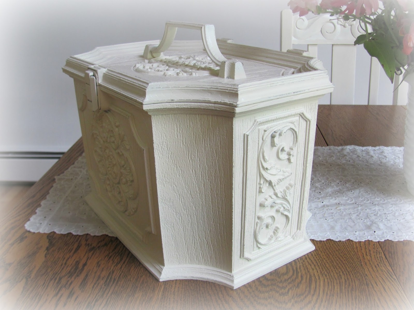 My Shabby Chateau Vintage Sewing Box Makeover