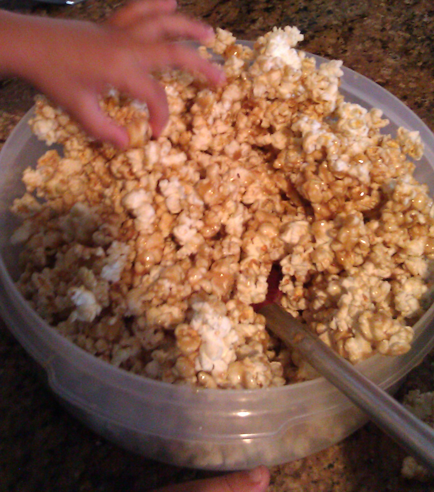 Sweet & Savory My Favorite Chewy Caramel Popcorn