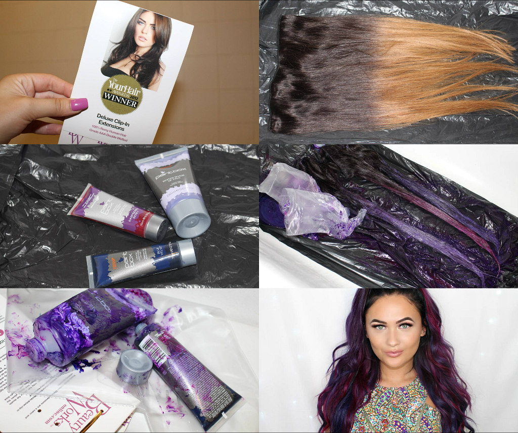 Dying My Hair Extensions At Home Itssabrina