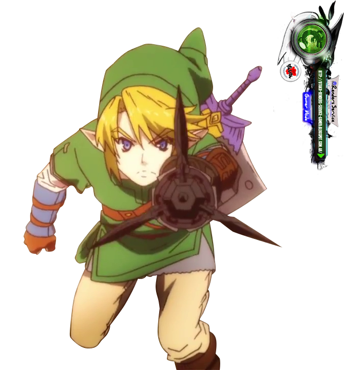 Leyend of Zelda LinkKakoii Hook Shoot SMASH Render 1 ORS Anime