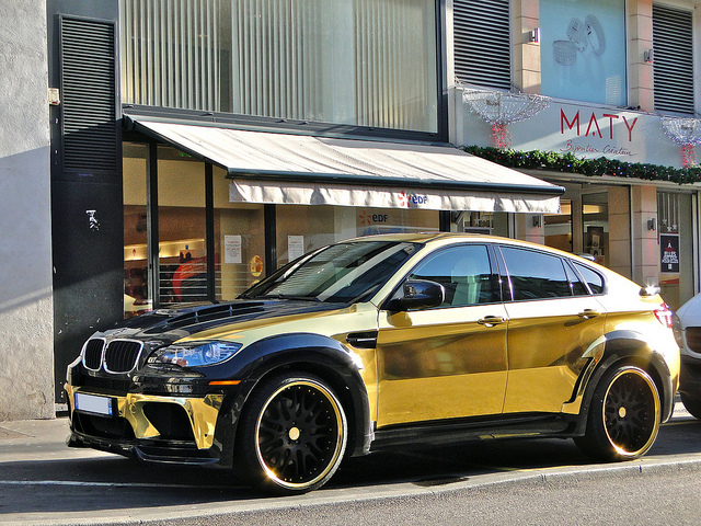 BMW X6 Gold painted Hamman Supreme Edition Evo M