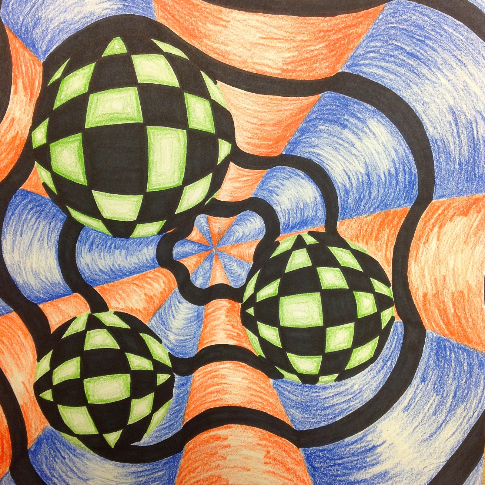 Op Art By 5th Grade Op Art Op Art Lessons Art Drawings For Kids