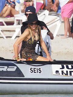 Paris Hilton looks good in Ibiza