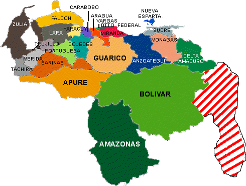 Mapa de venezuela con sus paises y capitales - Imagui Mapa de venezuela con sus paises y capitales - Imagui