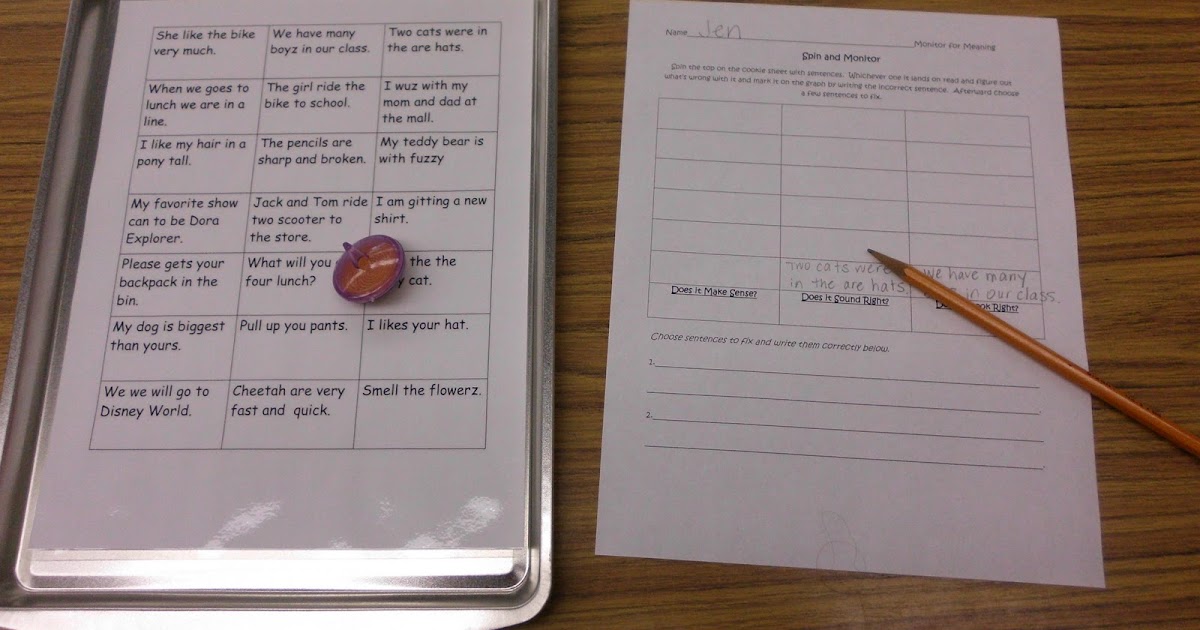 The Go To Teacher Monitor for Meaning Activities