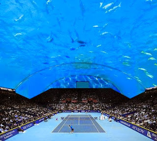 Ide Gila Dari Dubai, Ciptakan Lapangan Tenis Bawah Laut