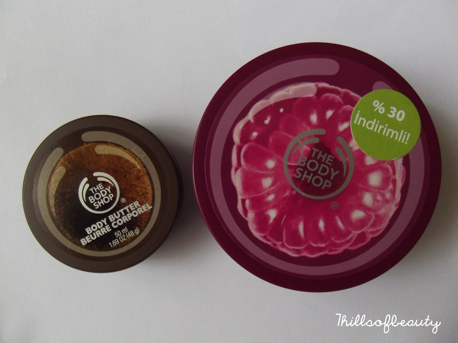 The Body Shop Raspberry and Coconut Body Butters 7 hills of beauty