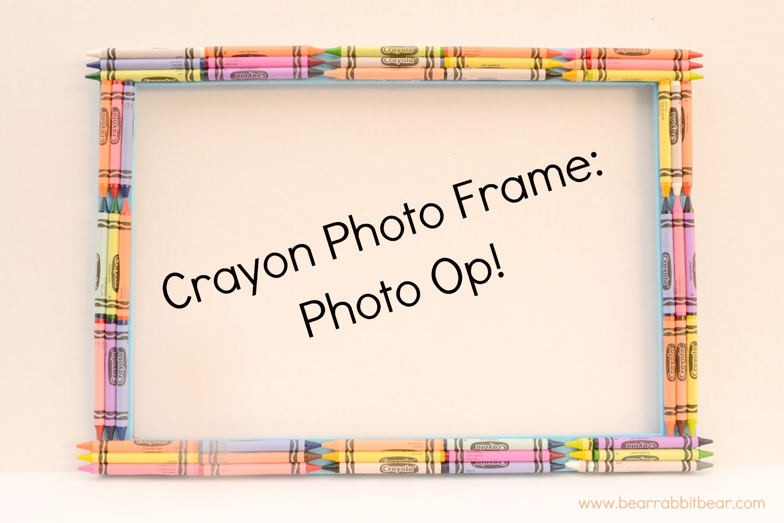 Crayon Photo Op Frame Fill In With Crayons Any Gaps Broken Crayon Pieces