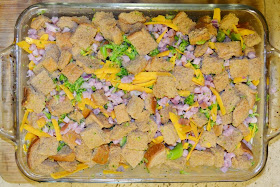 Ham and Broccoli Breakfast Strata >> Over The Apple Tree