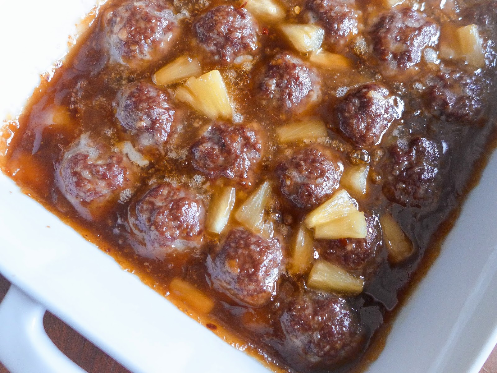 Dimples & Delights Sweet & Sour Pineapple Meatballs