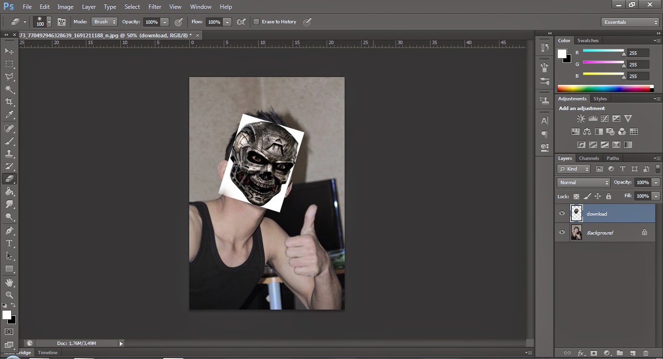 Cara Membuat Wajah Robot Dengan Photoshop | cara membuat wajah seperti terminator dengan photoshop Cara Membuat Wajah Robot Dengan Photoshop | cara membuat wajah seperti terminator dengan photoshop