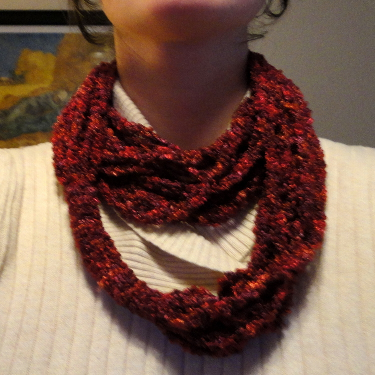 Delia's Crochet Easy Loopy Chain Scarf