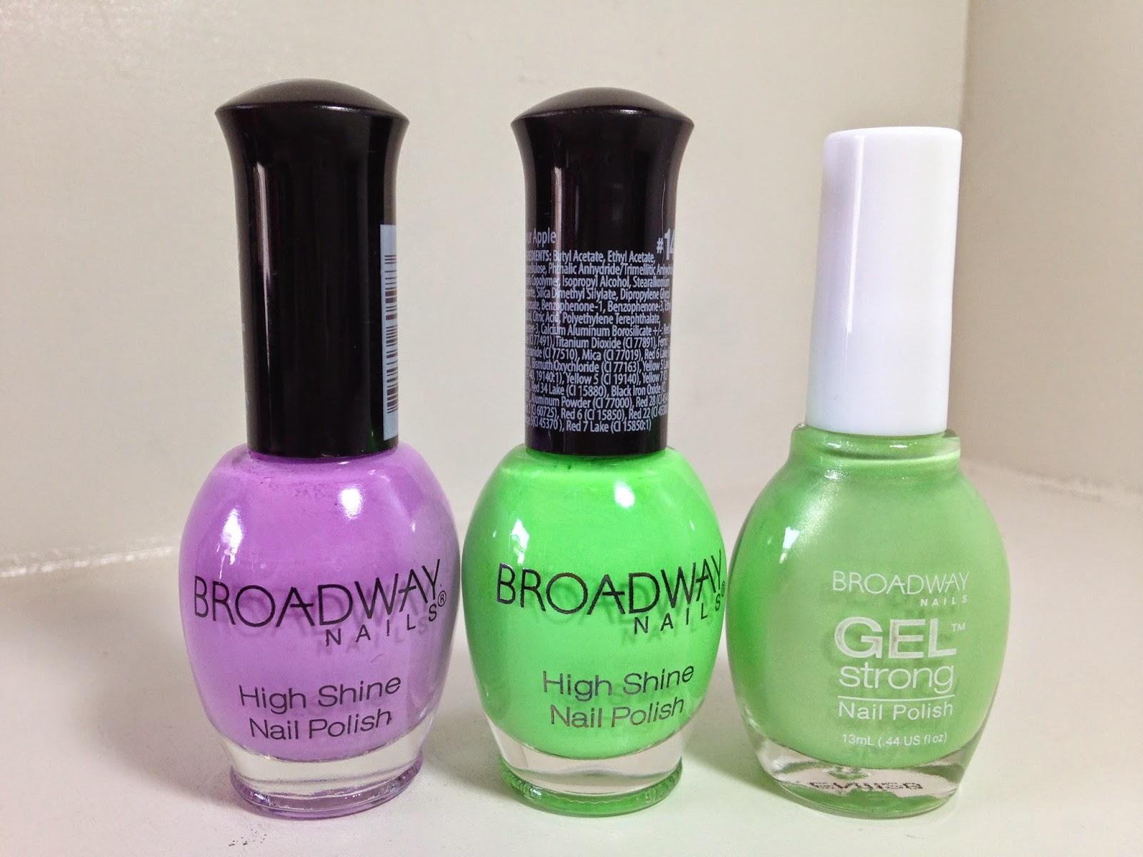 Broadway Gel Strong Nail Polish Color Swatches - wide 6