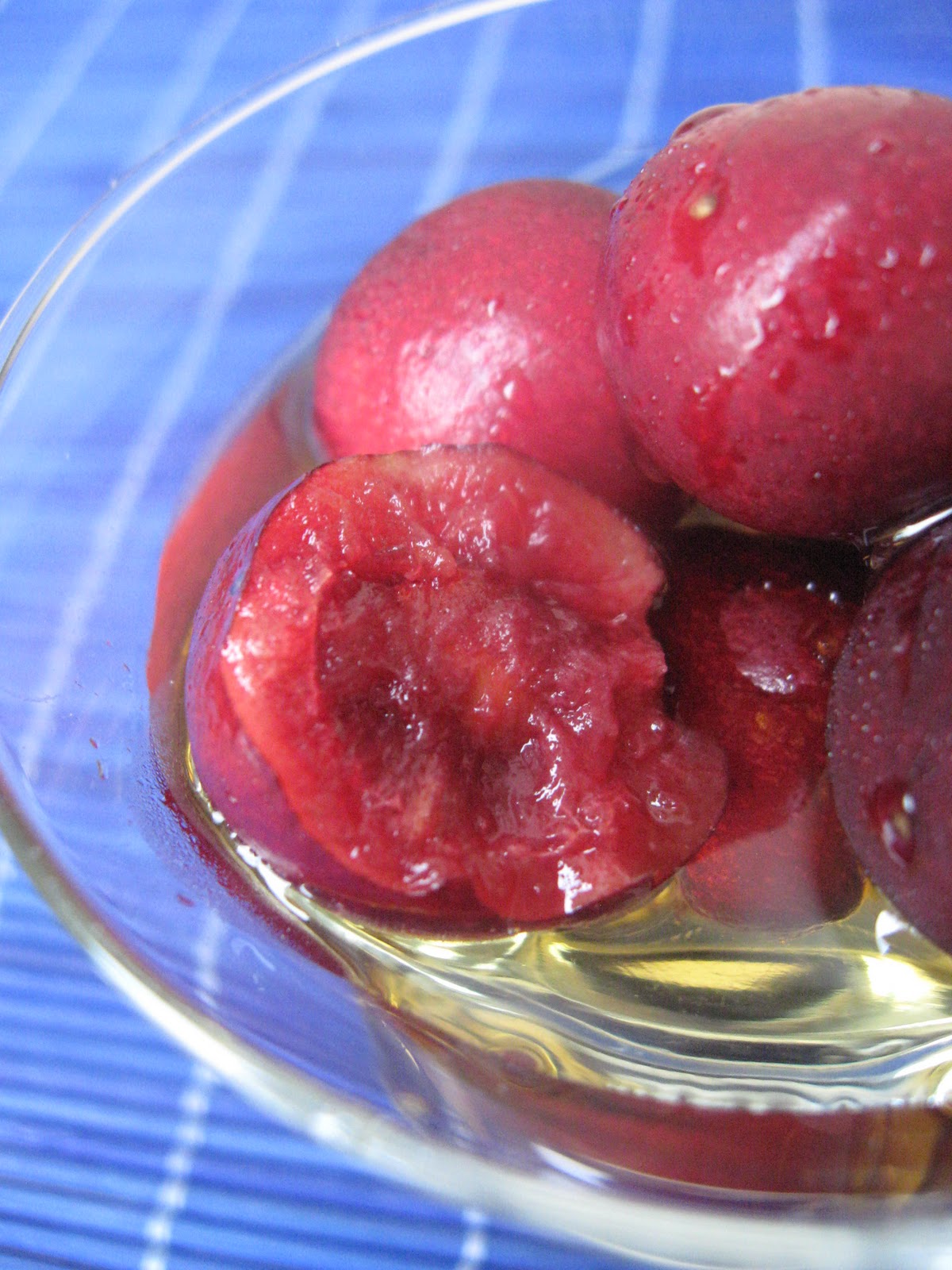 Morsels and Musings cherries in amaretto syrup