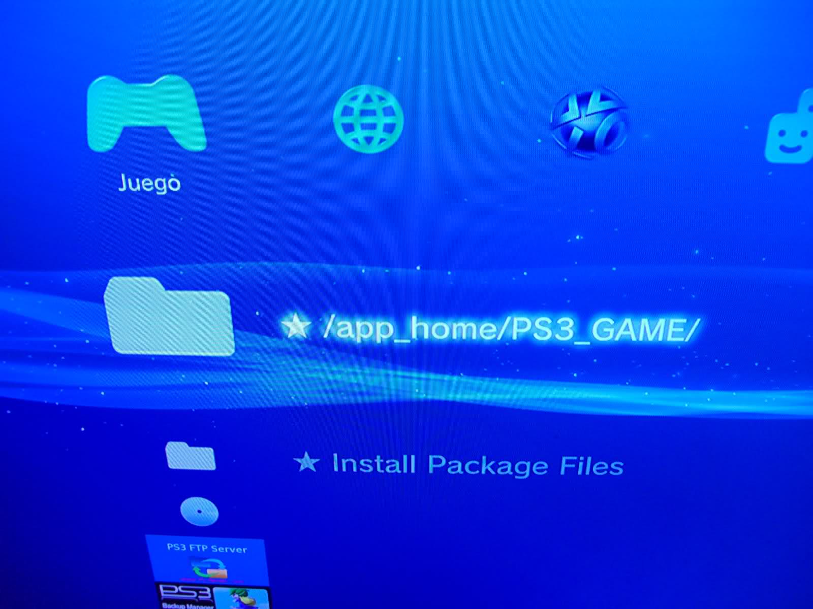 How to get install package files on ps3
