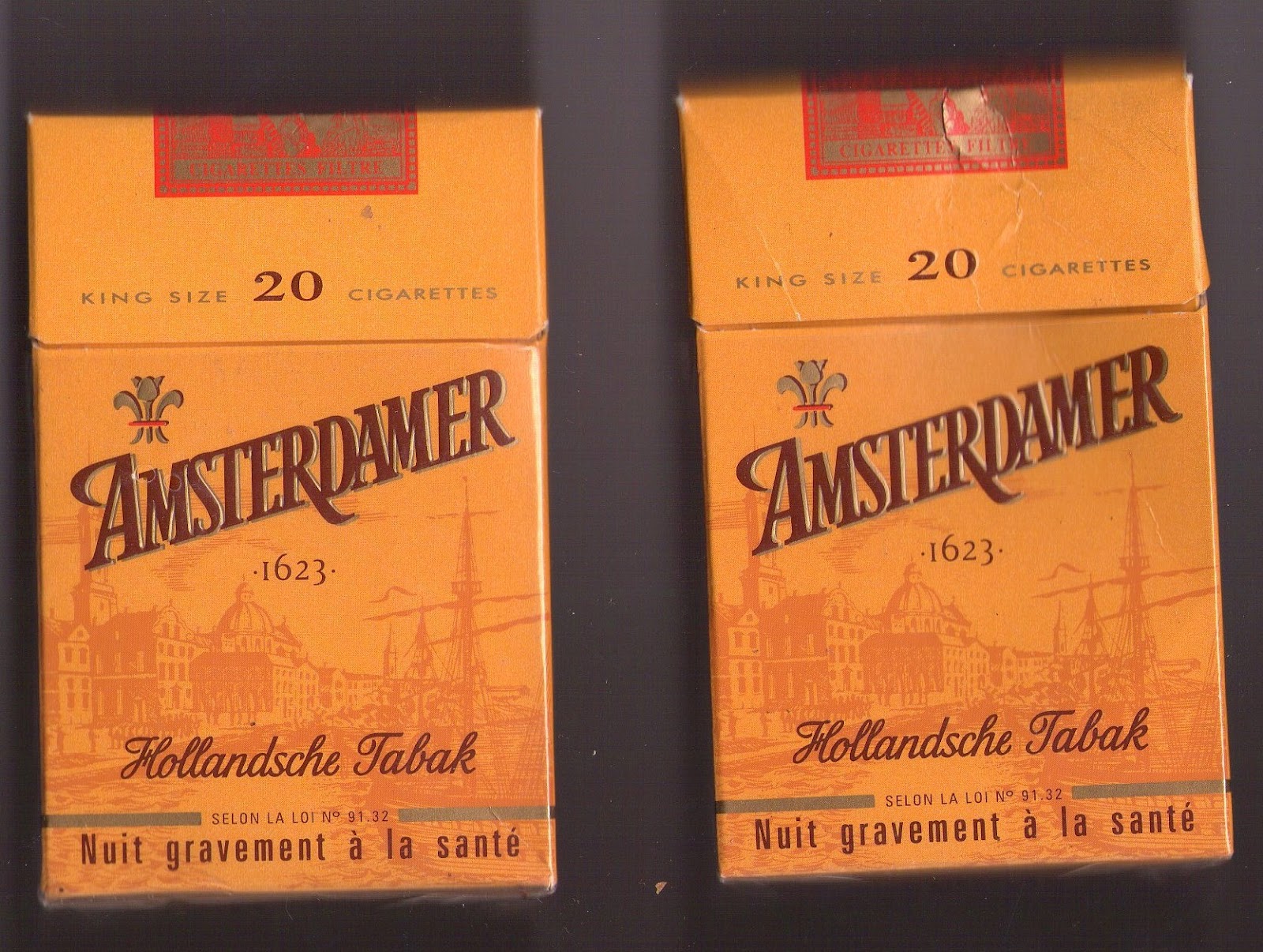 Ma Collection de paquets de cigarettes AMSTERDAMER