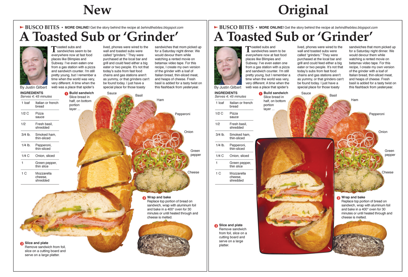 Behind the Bites A Grinder The Original Toasted Sub!